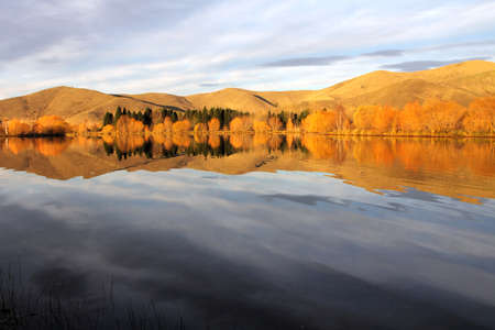 Autumn Colours in New Zealand's South Islandの写真素材