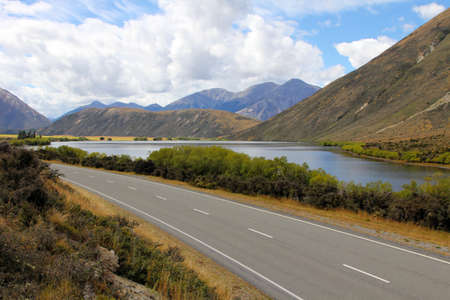 Lake view New Zealandの写真素材