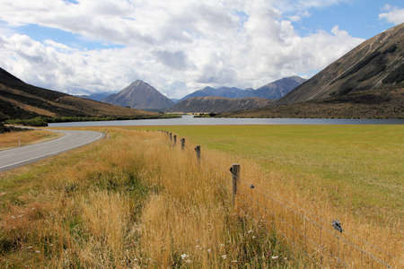 Lake view New Zealandの写真素材