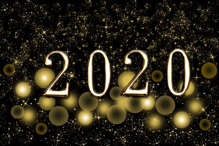 Happy New Year 2020の写真素材