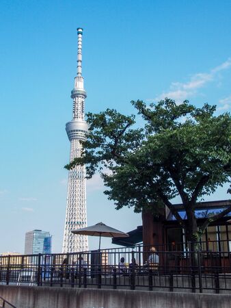 View from Sumida Riverのeditorial素材