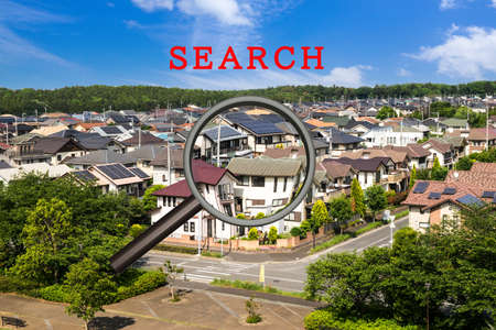 Image of searching for residential areasの写真素材