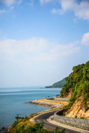 Chalerm Burapha Chonlathit Highway look from Noen Nangphaya View Point , Chanthaburi, Thailand の写真素材