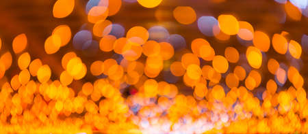 orange bokeh backgroundの写真素材