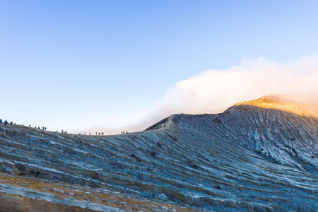 KAWAH IJEN, INDONESIAの写真素材