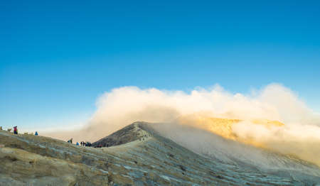 KAWAH IJEN, INDONESIAの写真素材