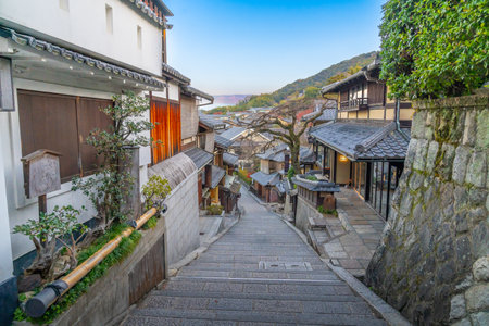 The old town of Kyoto, Japanの写真素材