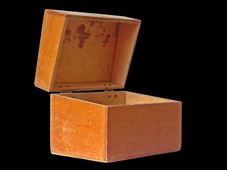 A wooden boxの写真素材