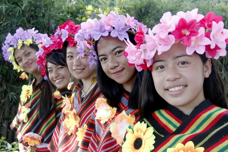 MANILA APRIL 16: Contingent in The Aliwan Fiesta on April 16, 2016 in Manila, Philippines.  Aliwan celebrated with cultural presentation & street dance competition.のeditorial素材