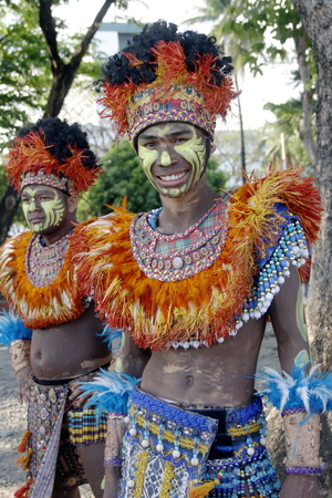 MANILA APRIL 16: Contingent in The Aliwan Fiesta on April 16, 2016 in Manila, Philippines.  Aliwan celebrated with cultural presentation & street dance competition.のeditorial素材
