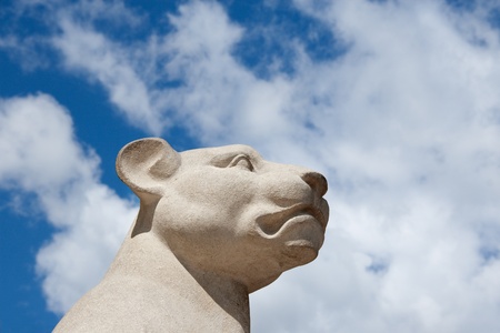 Lion statueの写真素材