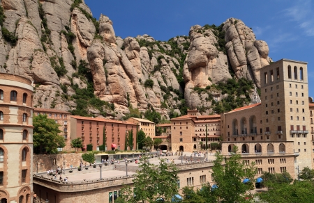 Montserrat Monastery  Catalonia  Spainの写真素材