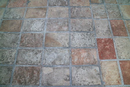 Orange brick walk wayの写真素材