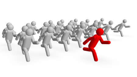 Follow the Leader の写真素材