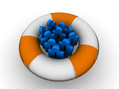 Life buoy concept 