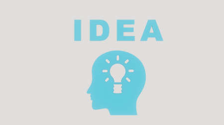 Idea and solution conceptの写真素材