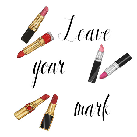 lipsticks backgroundの写真素材