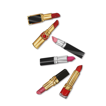 lipsticks backgroundの写真素材