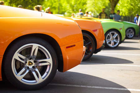 Lineup of Lamborghinisのeditorial素材