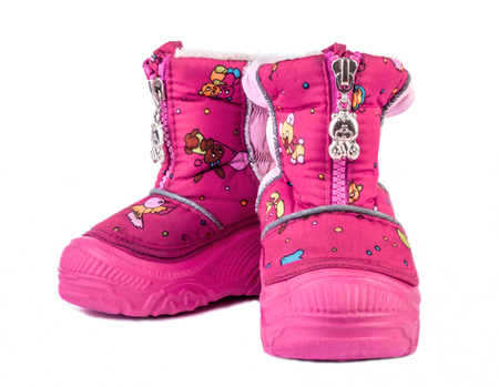 Pink baby bootsの写真素材