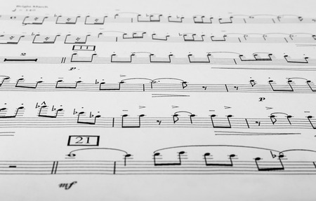 Music notes isolatedの写真素材