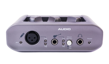 External Sound Card for PC isolatedの写真素材