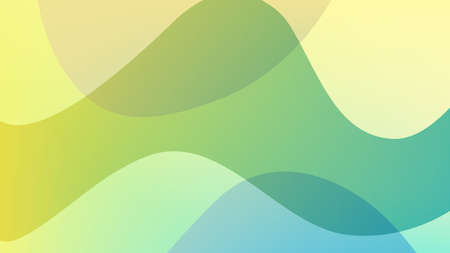Abstract gradient background with soft waves. 16: 9 screen format. Colorful vector illustration,...