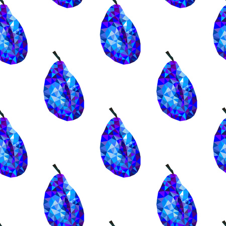 plum, plum abstract stylized, triangles, isolation on a white backgroundのイラスト素材