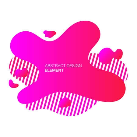 Abstract graphic element. Dynamic colored gradient shapes and lines. Template ready for logo design, flyer or presentationのイラスト素材