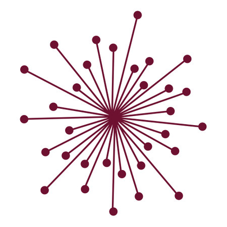 stylized virus, flat design, isolated on whiteのイラスト素材