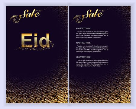 Eid Al Adha Mubarak the celebration of Muslim community. Eid Al Adha Mubarak greeting card.Vector illustration.のイラスト素材