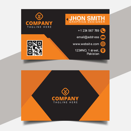 Clean and simple modern business cardのイラスト素材