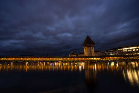 The beautiful night sky and riverの写真素材