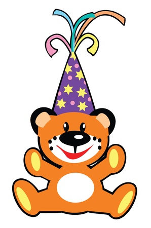simple childish bear toy のイラスト素材