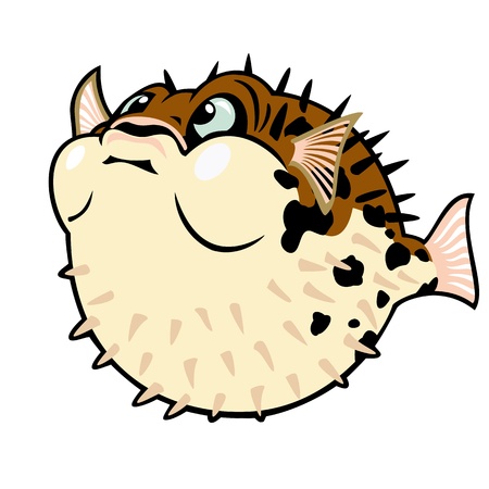 puffer fishのイラスト素材