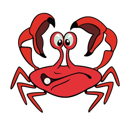 crab cartoonのイラスト素材