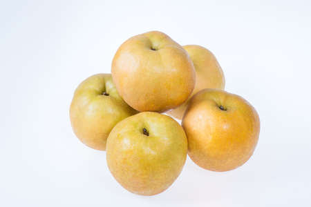 Pears isolated on white backgroundの写真素材