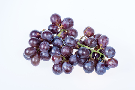 Grapes isolated on white backgroundの写真素材