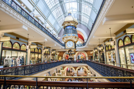 SYDNEY, AUSTRALIA. - On October 10, 2017 - The Queen Victoria Building (or QVB) is a late nineteenth-century building designed by the architect George McRae in the central business district of Sydney.のeditorial素材