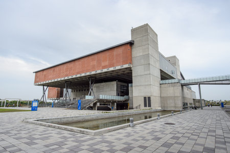 Tainan, Taiwan - November 24,2017: exhibition and education building in national museum of taiwan historyのeditorial素材
