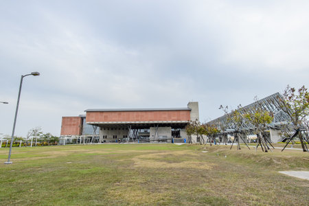Tainan, Taiwan - November 24,2017: exhibition and education building in national museum of taiwan historyのeditorial素材