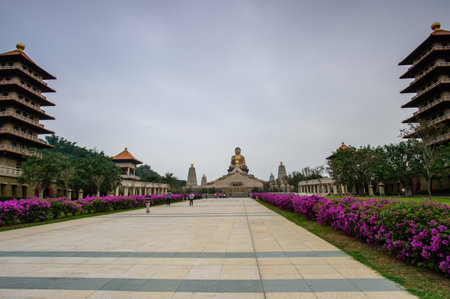 Kaohsiung, Taiwan - December 1,2017: Great Path to Buddhahood in Fo Guang Shan Buddha Museumのeditorial素材