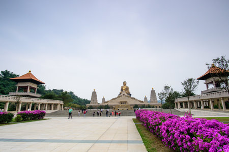 Kaohsiung, Taiwan - December 1,2017: Great Path to Buddhahood in Fo Guang Shan Buddha Museumのeditorial素材