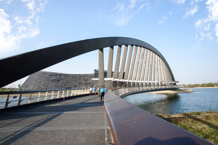 Taibao, Chiayi, Taiwan - Friday, March 23, 2018:Southern Branch of the National Palace Museum :The museum is focus on Art pieces of China, Persia and India. This new branch opened on Dec 28, 2015のeditorial素材