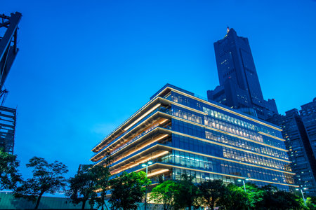 Kaohsiung City, Taiwan - June 8, 2018: The Kaohsiung Public Main Library is located within the Asia...
