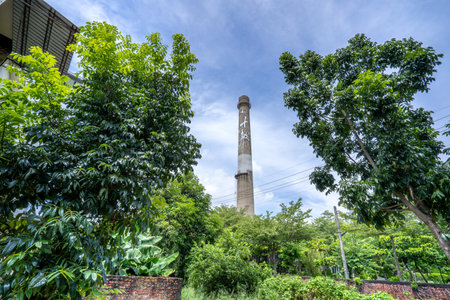 Ten drum culture area in Tainan which is reconstruction from old sugar factory with chinese words that mean 'Ten Drum'.のeditorial素材