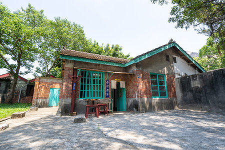 Taoyuan, Taiwan-Sep. 02, 2020: Matsu New Village Art Park in, traditional house of a cultural asset preservation heritage in Zhongli District, military dependents' village.のeditorial素材