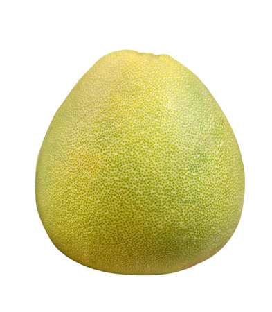 Fresh peeled pomelo, pummelo, grapefruit, shaddock isolated on white background, clipping path.の写真素材