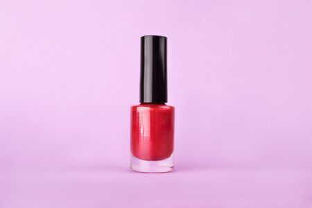 Perfect bright sparkling colorful nail polish enamelの写真素材