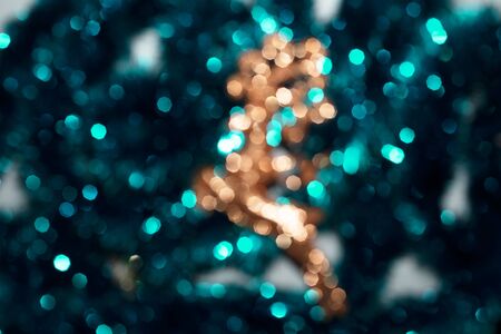 Colorful lights festive bokeh, defocused festive backgroundの写真素材